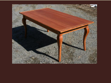 custom mahogany dining table with modern design
