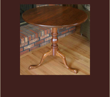 handmade walnut pedestal table in queen anne style