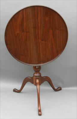 walnut tilt top table