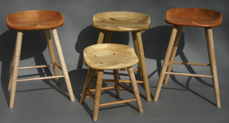 Wood tractor seat online stool