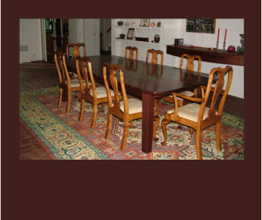 handmade walnut farm table for large dining toom 